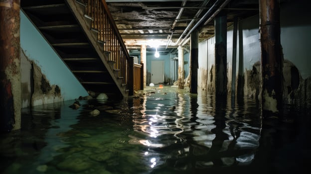 mold water in foundation photo