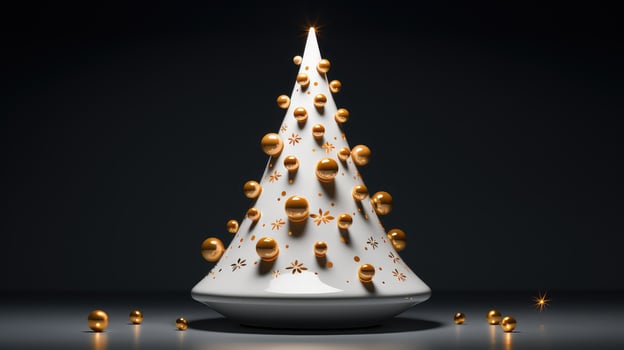 modern ceramic christmas tree photo