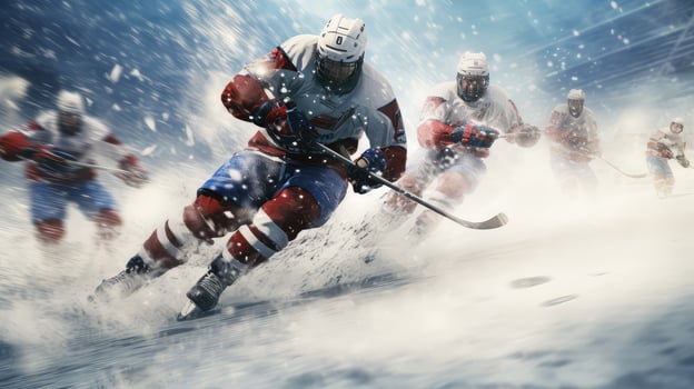 players ice hockey texture photo