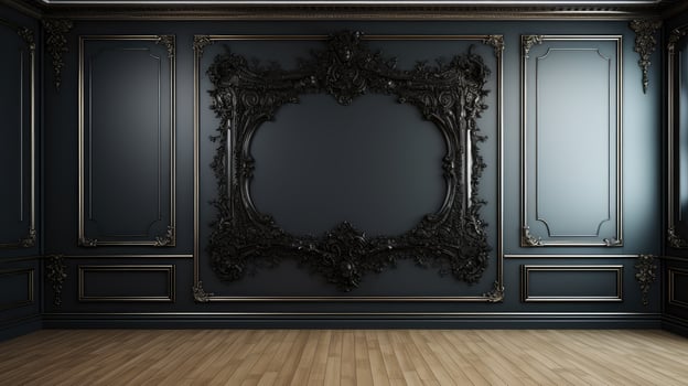 ornate black carpet photo