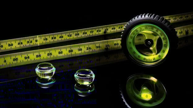 yellow tools black background photo