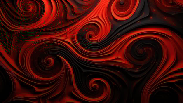 depth red black shapes photo