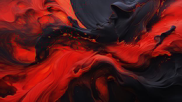 swirling red black abstract photo