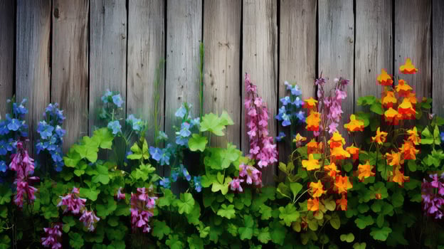 fence wood background spring photo