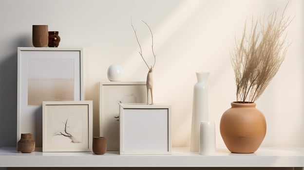 display tall white box photo