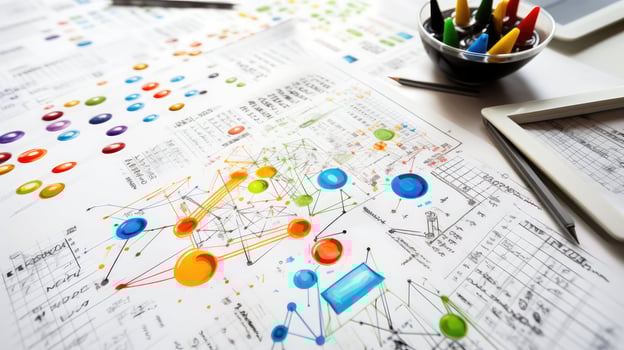 calculations white data photo