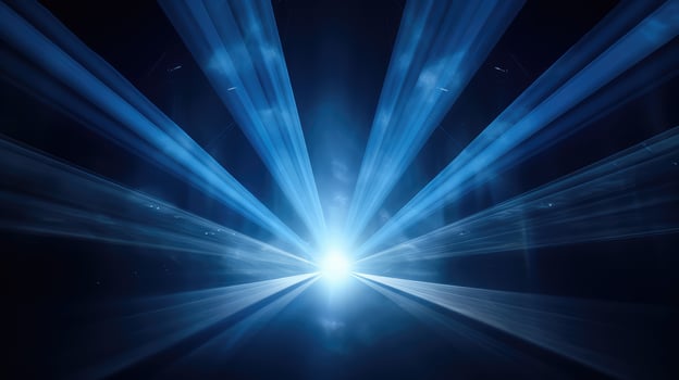 composition spotlight blue background photo