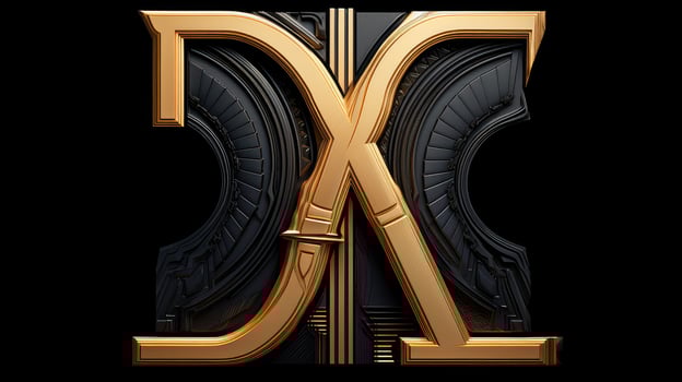 sheen black gold alphabet photo