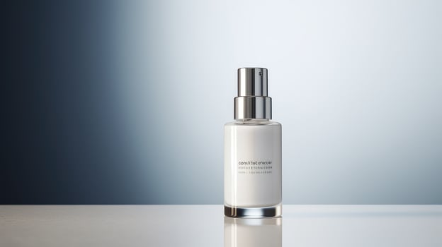 cosmetic white dropper bottle photo
