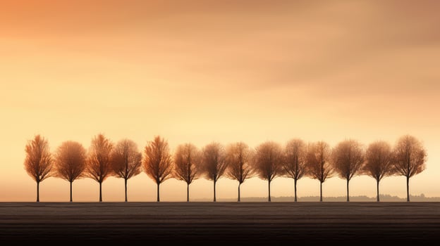 rays sunset with trees photo