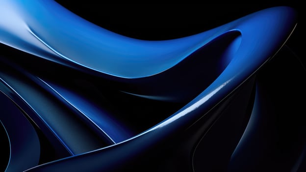 sculpture blue and black abstract photo