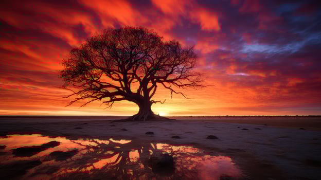 sunsilhouette tree live photo