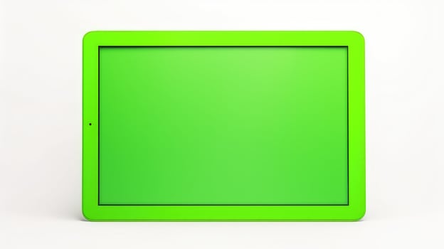 photo tablet green screen isolated