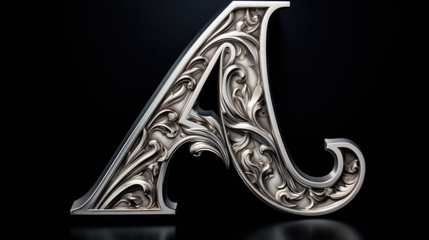 silver metal letter photo