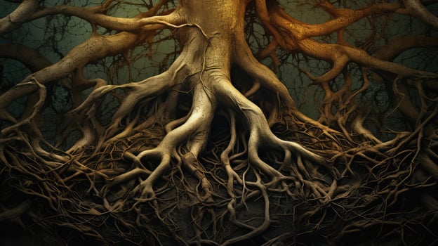 intricate tree abstract photo