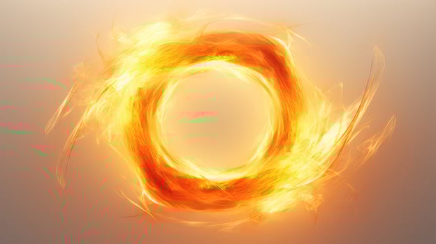 warmth flames white background photo