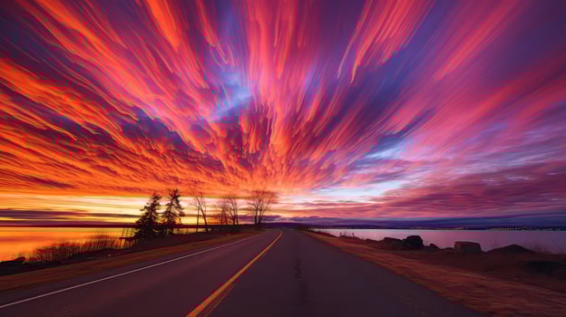 vibrant fire streak photo