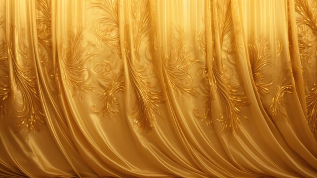 intricate gold curtain background photo