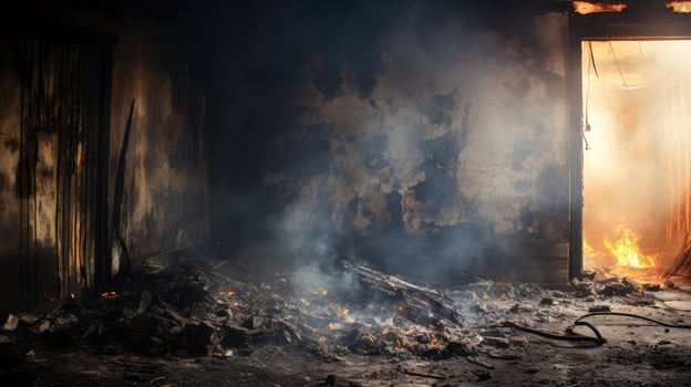 soot fire damage photo
