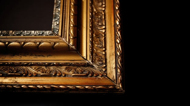 ornate gold antique frame photo