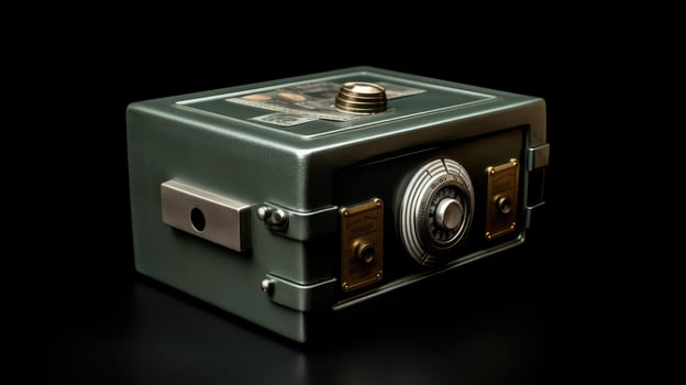 fance money in box photo