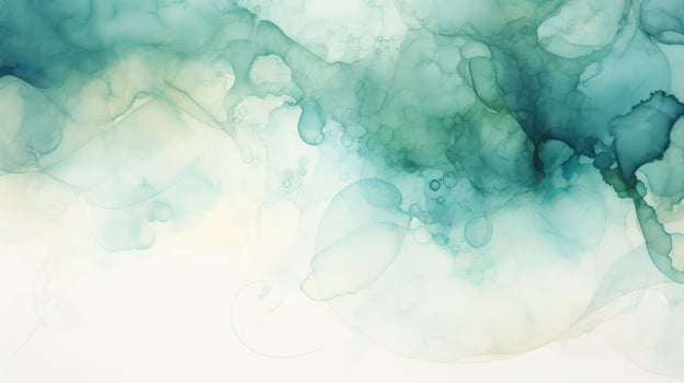 green water stained paper photo