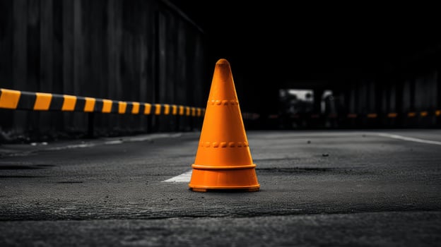 lone orange black photo