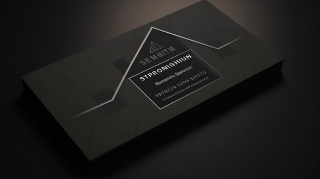 geometric business card black photo