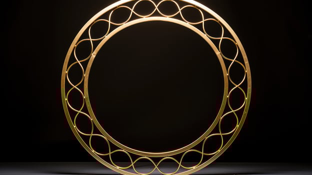 embellish gold circle outline photo
