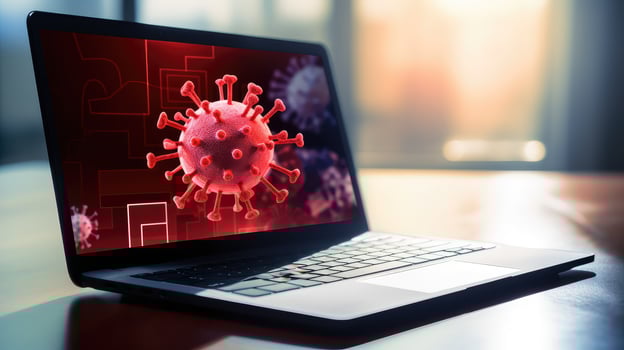 infection covid virus red photo