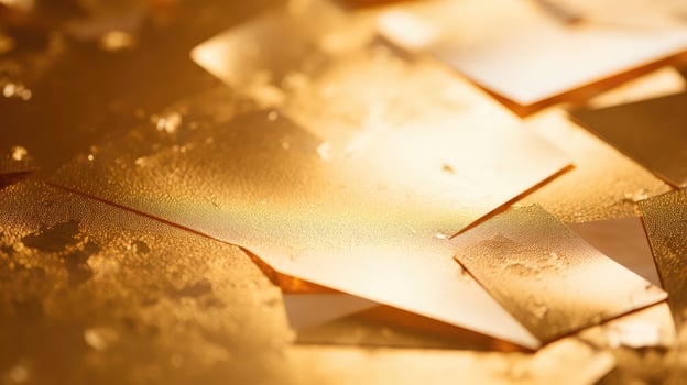 luxurious gold foil swatch photo