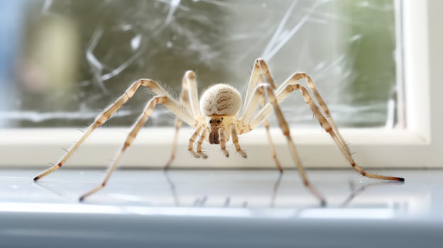 web common house spider photo