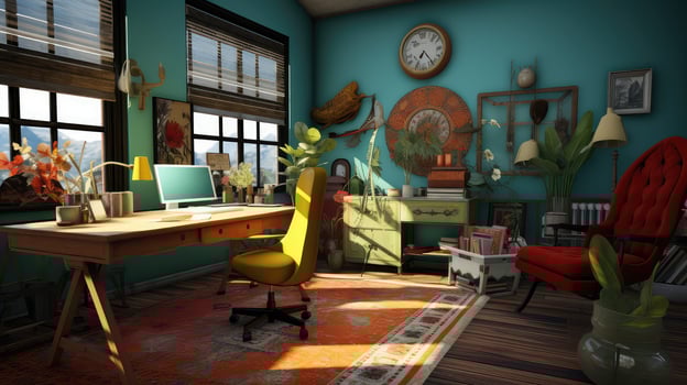 creative office decor photo
