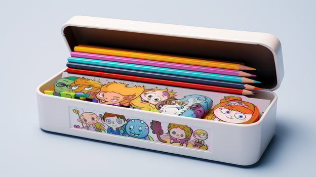 open pencil box photo