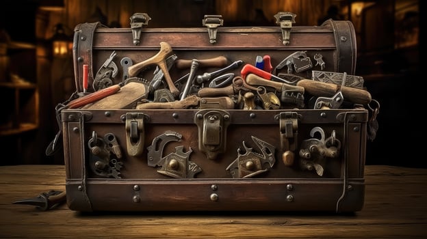 brass tools box photo