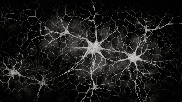 connectivity brain black and white photo