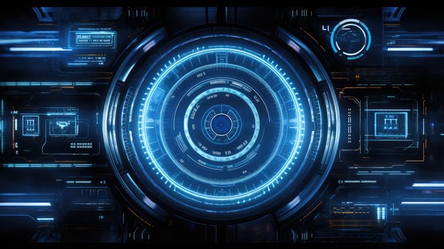 futuristic hud texture photo