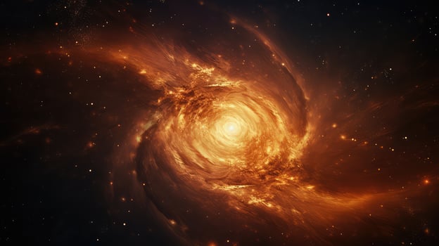 spiral orange galaxy photo
