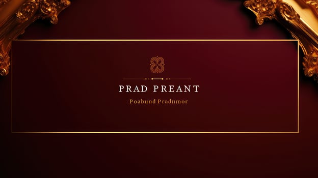 classic powerpoint template red photo