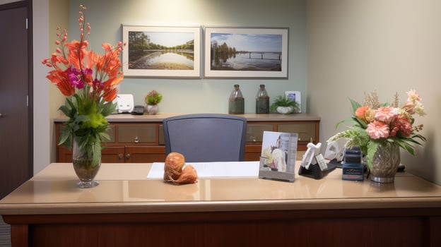 candy office front desk photo