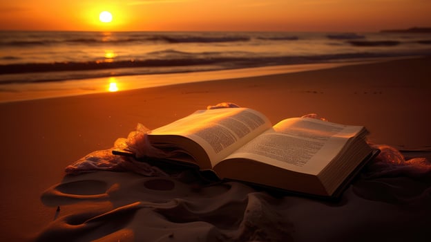 blanket open book silhouette photo