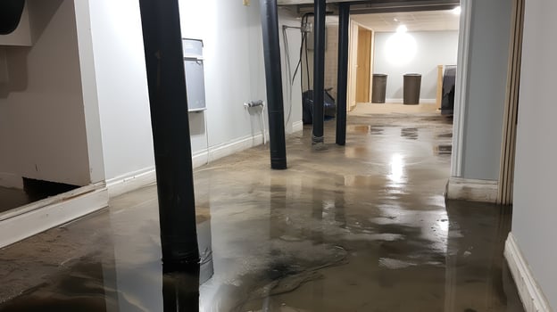 basement foundation water damage photo