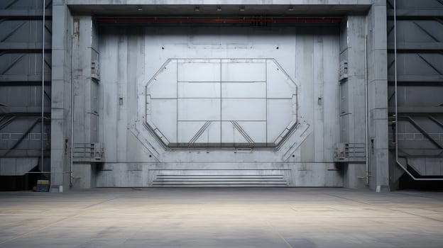 accordion hangar door photo