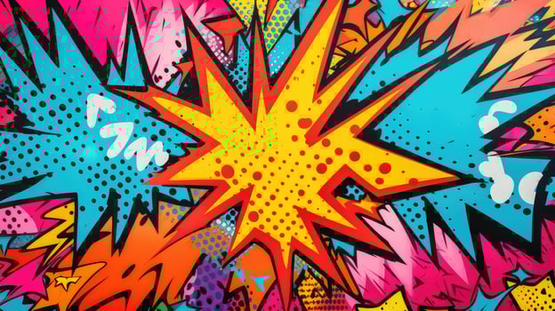 closeup pop art texture photo