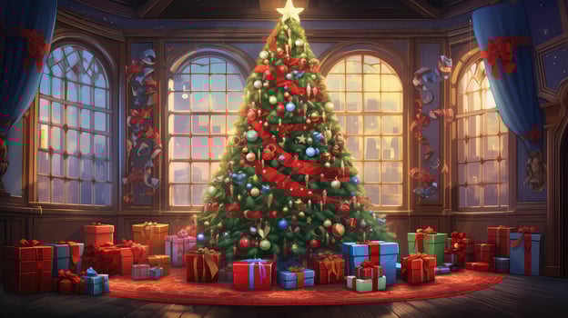 holiday gifts christmas tree photo
