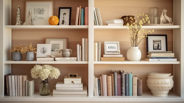items cream wood photo