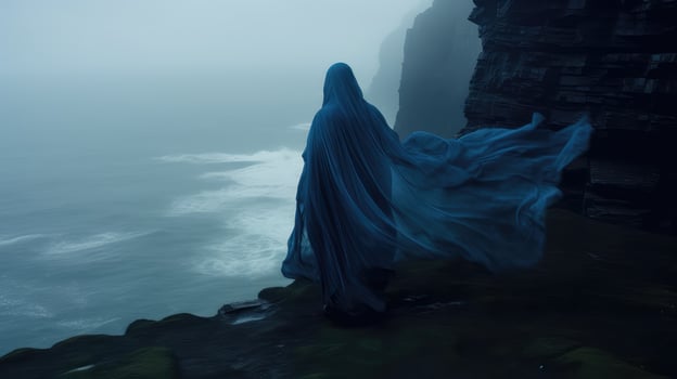 figure blue ghost photo