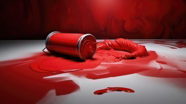 ing paint roller red photo