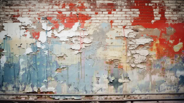 abandoned peeling paint wall photo