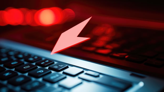 browser red curved arrow photo